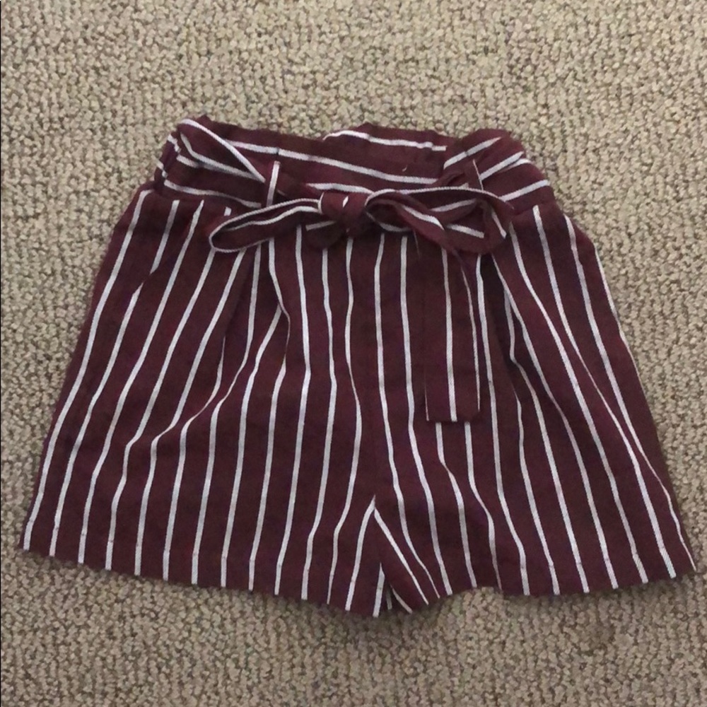 Pacsun pull up stripe shorts
